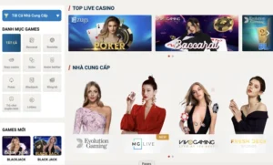 Giới thiệu live casino Sin88