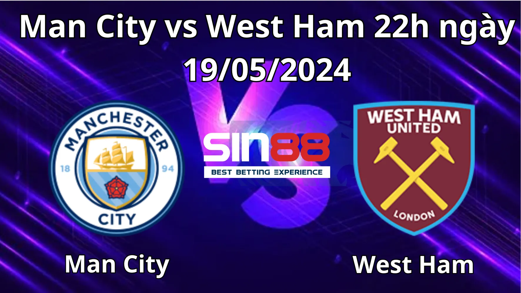 Nhận định, soi kèo Man City vs West Ham